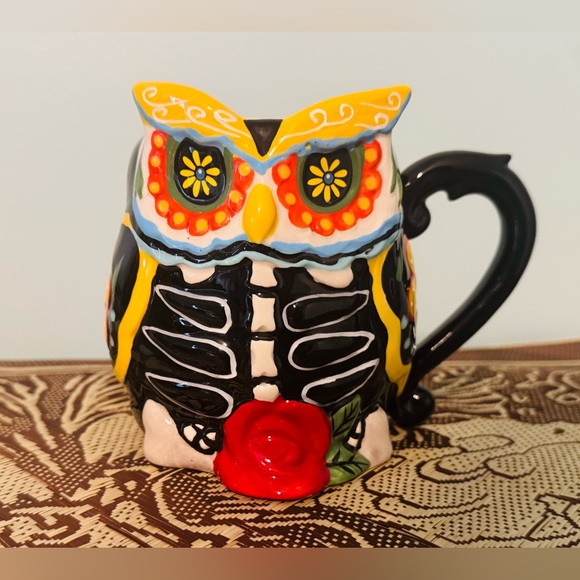 Spectrum Other - 3D Day of the Dead Owl Mug, New Sold Out Cracker Barrel
